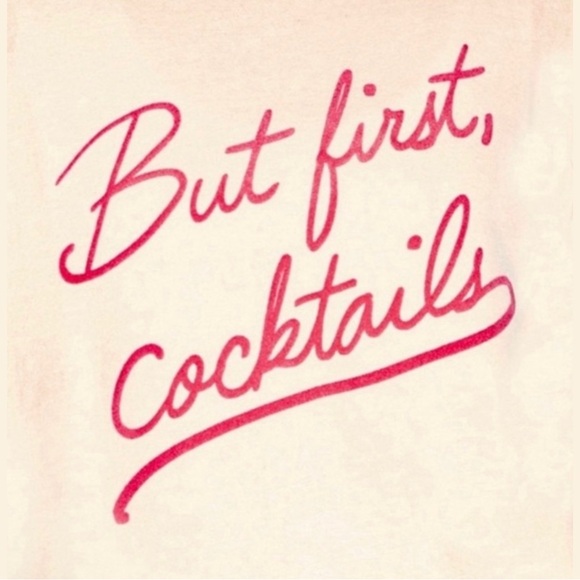 WILDFOX “But First, Cocktails” Statement Sweatshirt in Light Pink! - Picture 5 of 8